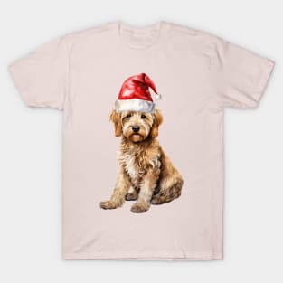 Goldendoodle Santa T-Shirt